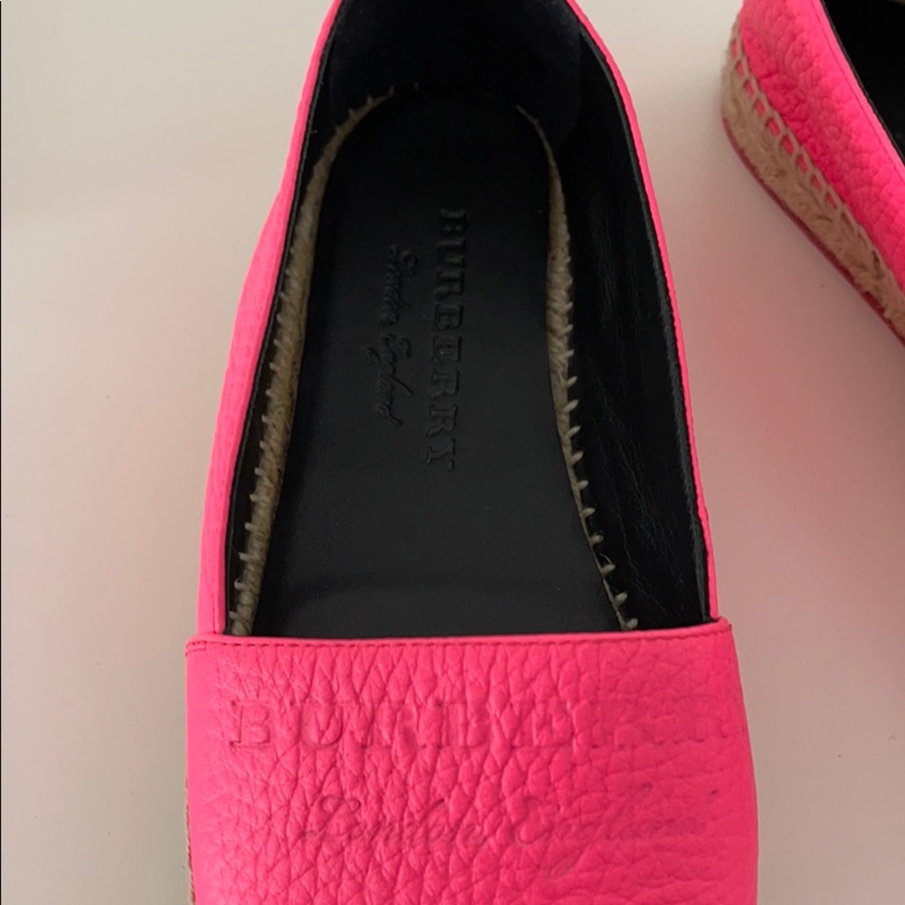 NEW Burberry Espadrilles Neon Pink Size 37 - Picture 5 of 6